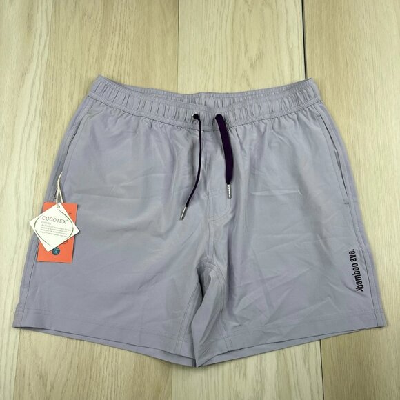 NWT Cocotex Bamboo Ave Mens Purple Boundless Lined Performance Shorts Size M - Picture 1 of 12